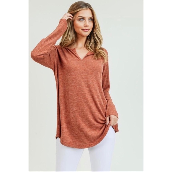 🌀🔥COPPER LONG SLEEVE FASHION TOP🔥 - Picture 3 of 6